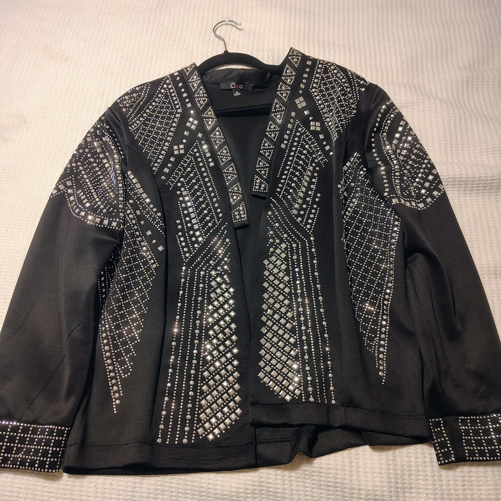 Cleo Black Studded Women's Blazer